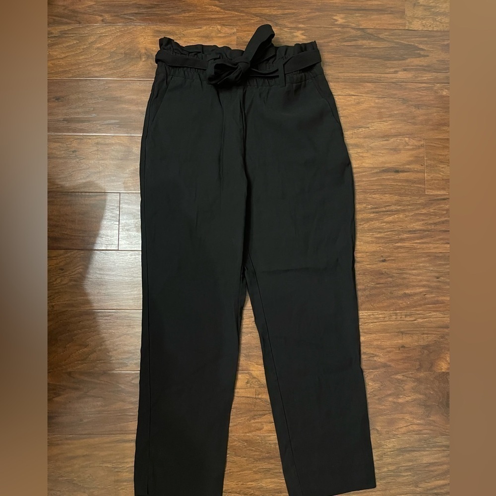 Zara Paper bag Straight Leg Pants Size XS